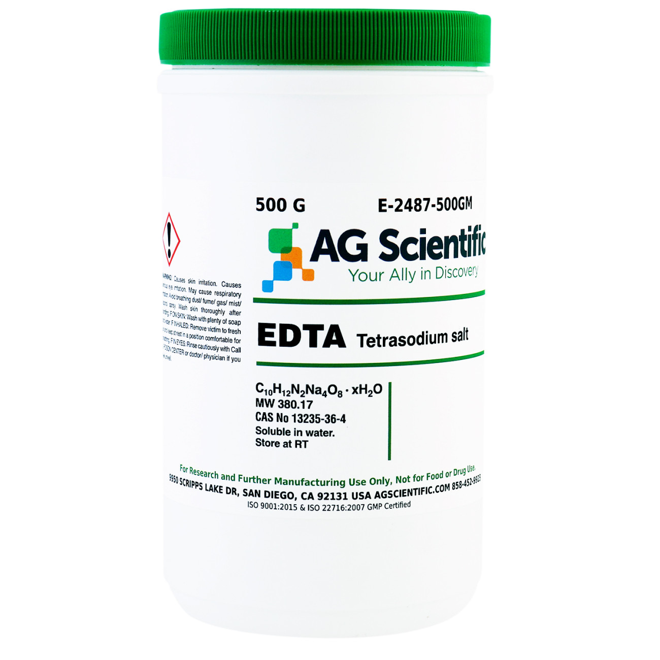 E 2487 500GM EDTA Tetrasodium Salt 500 G