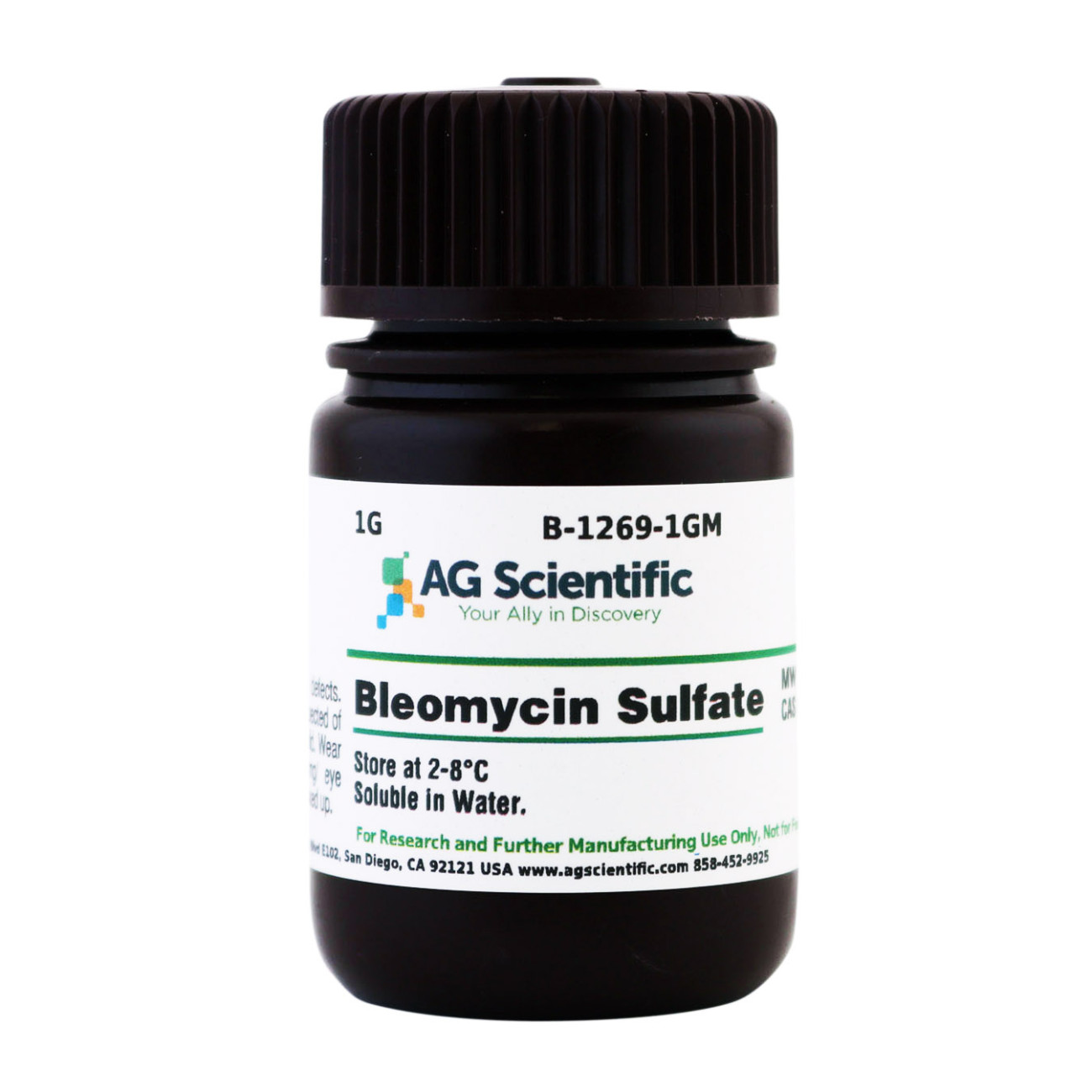 Bleomycin Sulfate, Streptomyces verticillus, (Mixture of Bleomycin A2, B2, and B4