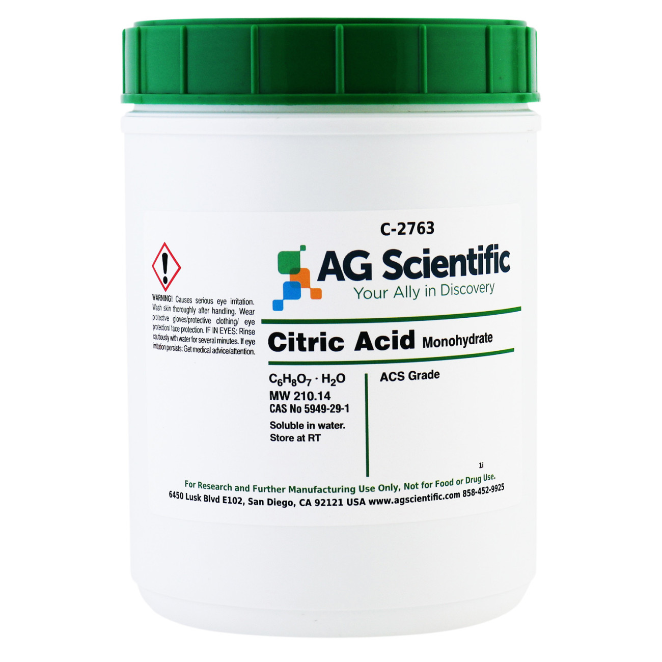 Citric Acid Anhydrous, 50 Kilograms