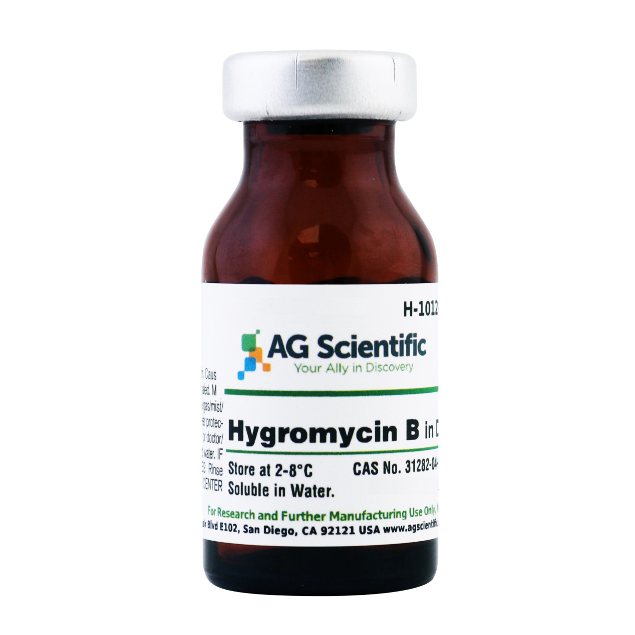 Hygromycin B in DI Water