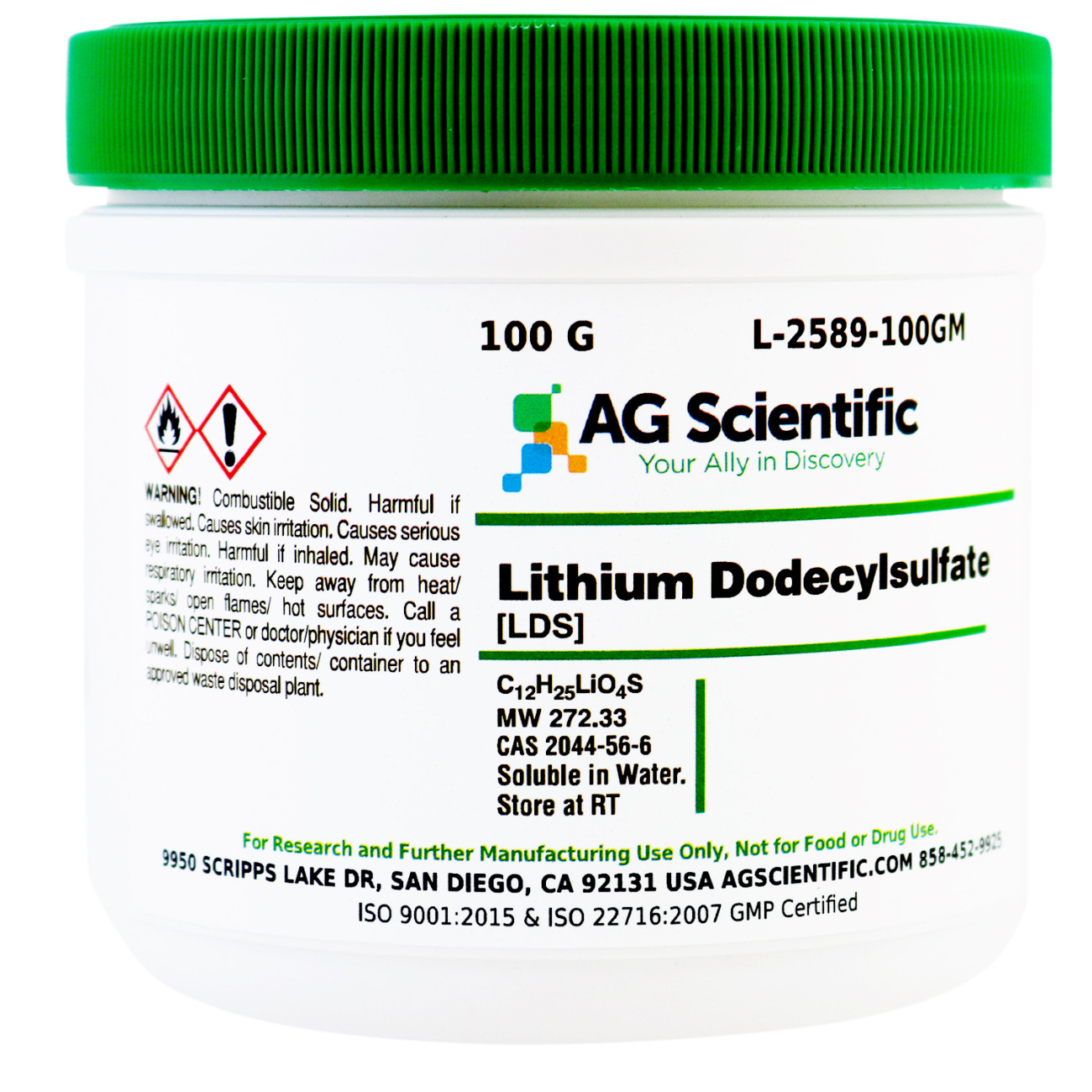 Lithium Dodecyl Sulfate [LDS], 100 G