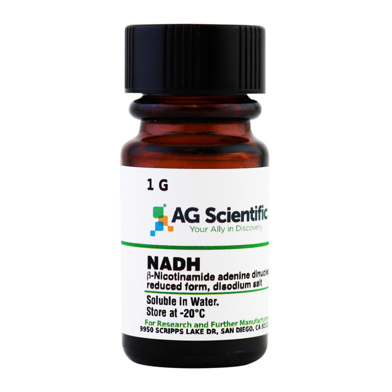 NADH [B-Nicotinamide adenine dinucleotide, reduced form, disodium salt], 1 G