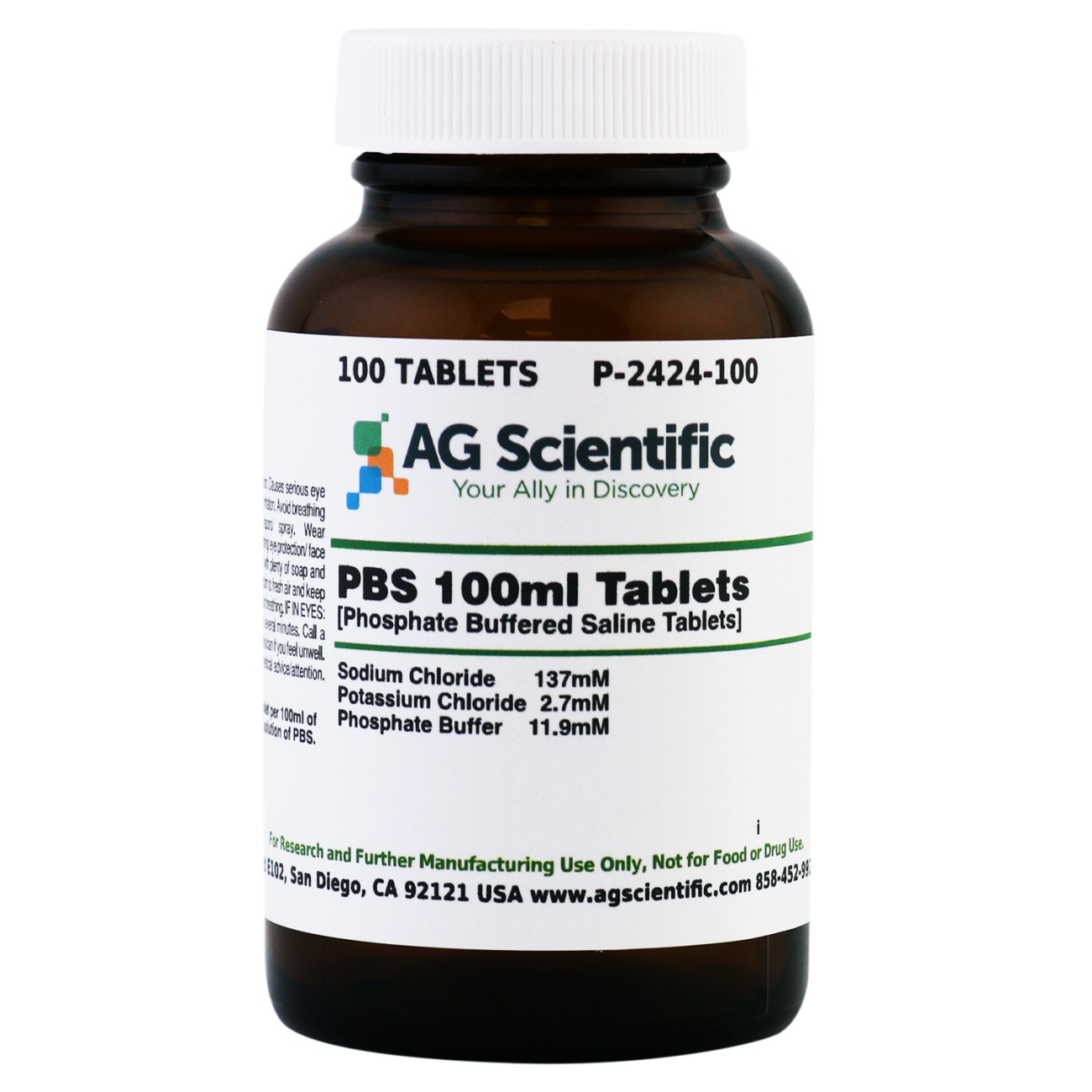 PBS, 100 mL Tablets, 100 Tablets
