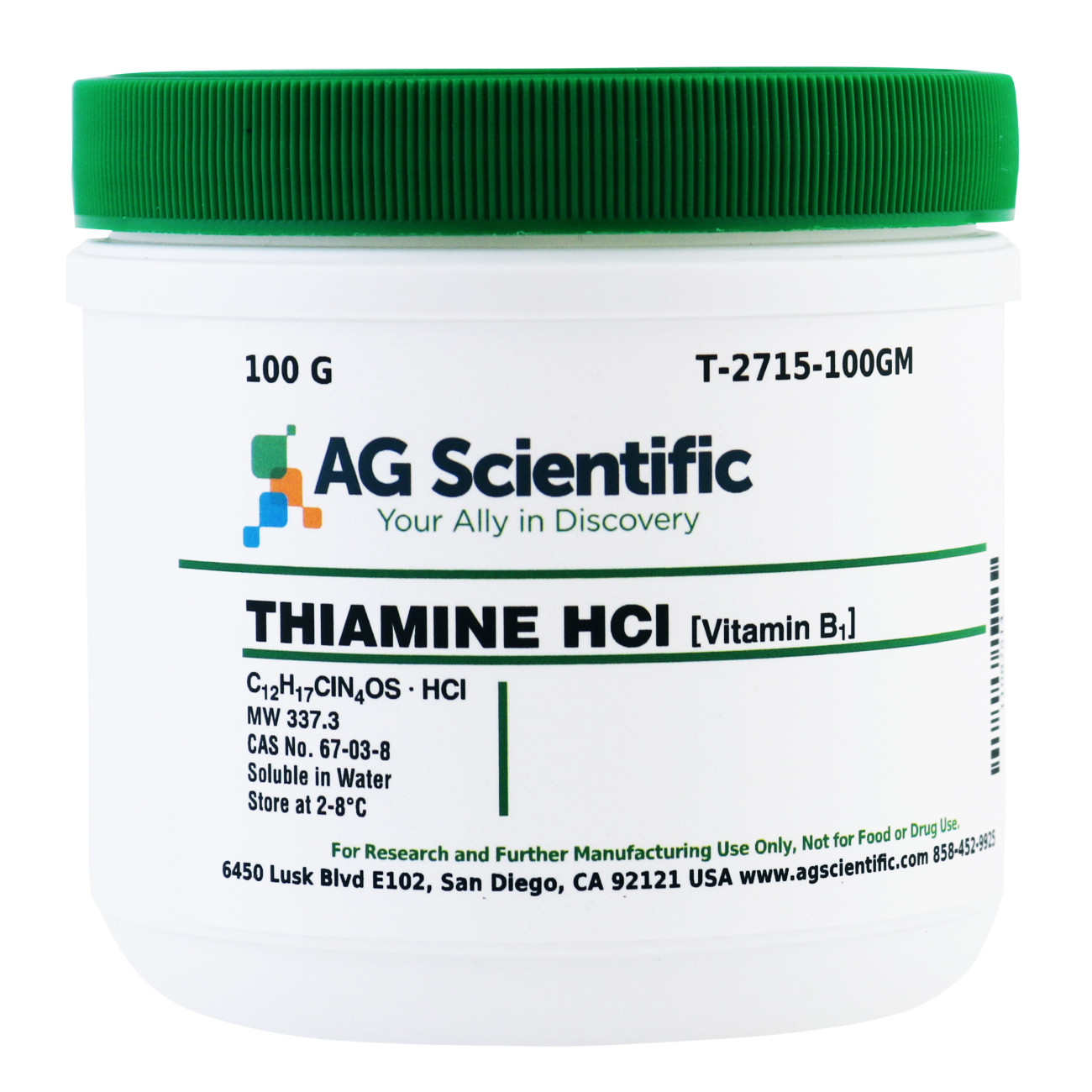 Thiamine Hydrochloride [Vitamin B1], 100 G