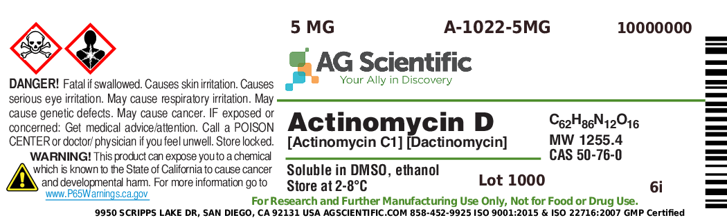 A-1022-5MG - Actinomycin D, 5 MG