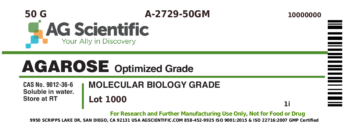 Agarose, High Gel Strength, 50 G