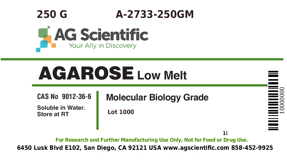 A-2733-250GM - Agarose, Low Melt Temperature, 250 G