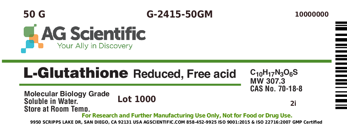 L-Glutathione, Reduced, Free Acid, 50 G