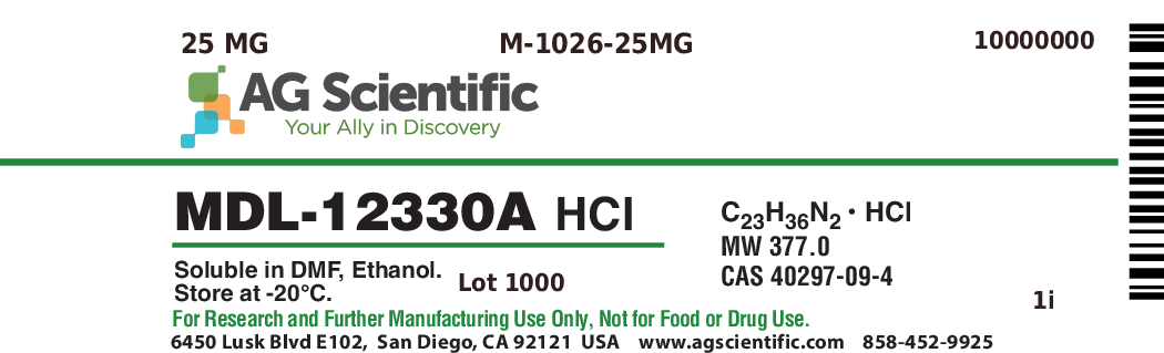 MDL-12330A Hydrochloride, 25 MG