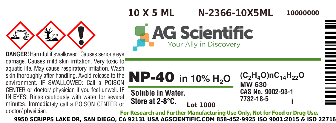 NP-40 (10% in Water), 10 x 5 mL