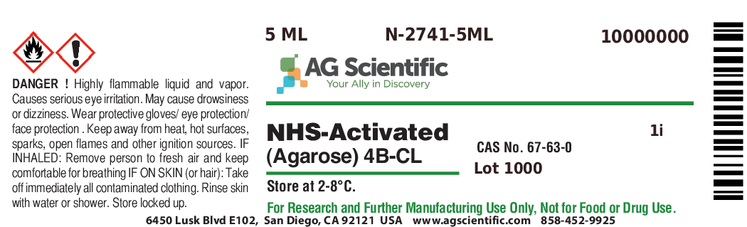 NHS-Activated Agarose 4B-CL (with Spacer Arm), 5 ML