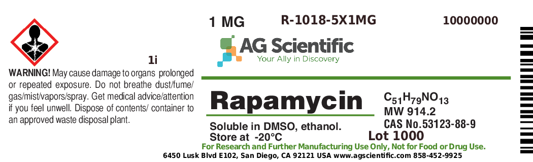 R-1018-5x1mg - Rapamycin, 5x1 Mg