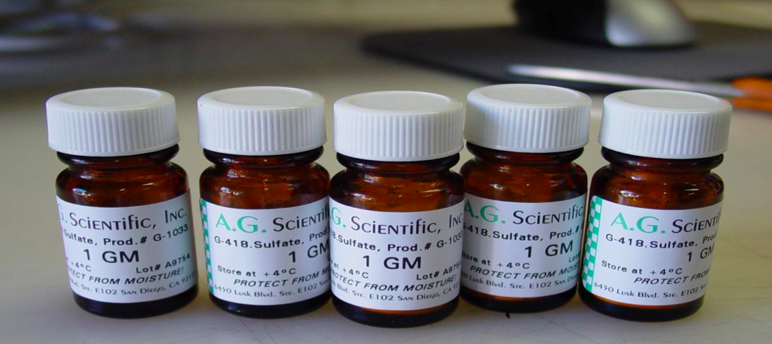 G-418 1gm AG Scientific bottles